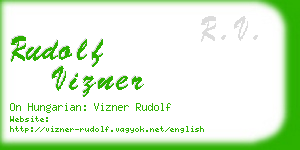 rudolf vizner business card